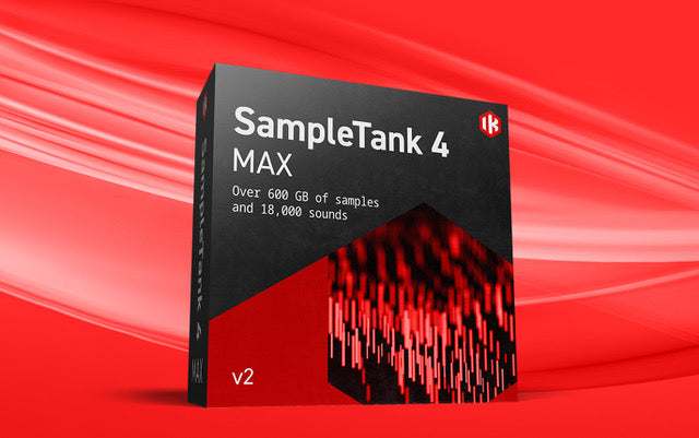 New IK Multimedia SampleTank 4 Max v2 - Massive Collection of Award-Winning Virtual Instruments- (Download/Activation Card)