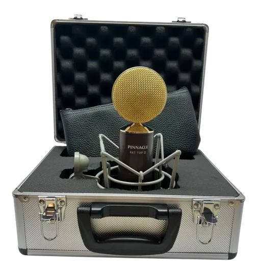 New Pinnacle Microphones Fat Top II Active Passive | Active Ribbon Microphone | Brown | Free XLR Cable