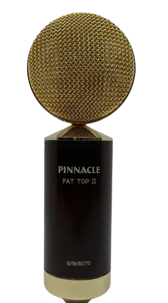 New Pinnacle Microphones Fat Top II w/ Lundahl Deluxe | Ribbon Microphone | Brown | Free XLR Cable