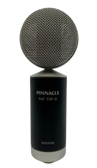 New Pinnacle Microphones Fat Top II w/ Lundahl | Stereo Pair | Ribbon Microphone | Black | Free XLR Cable