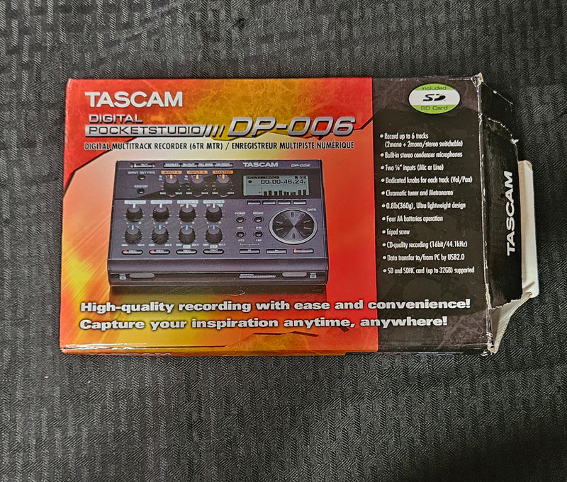 TASCAM DP-006 DIGITAL RECORDER - Previously Owned - (AW CONSIGN)