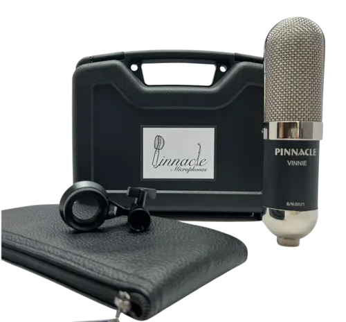 New Pinnacle Microphones Vinnie | Long Ribbon Microphone | Black | Free XLR Cable