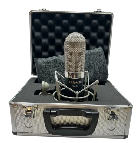 New Pinnacle Microphones Vinnie Deluxe | Long Ribbon Microphone | Black | Free XLR Cable