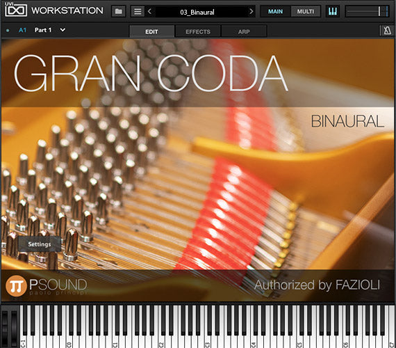 New PSound  Gran Coda (Authorized by FAZIOLI) | Software | Mac/PC | AU/VST/AAX (Download/Activation Card)