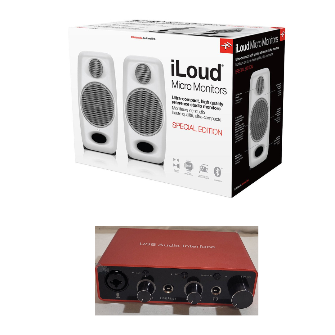 New IK Multimedia iLoud Micro Monitors (Special Edition White) | Free