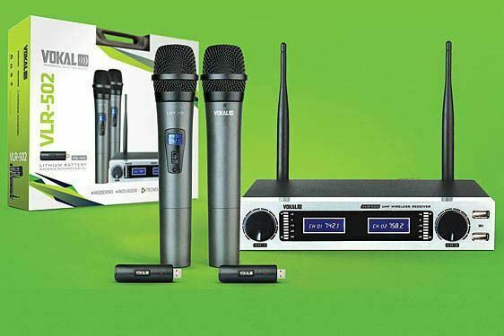 New Vokal Professional VLR-502 DUAL - 2 CHANNEL - Wireless Professional Microphone System