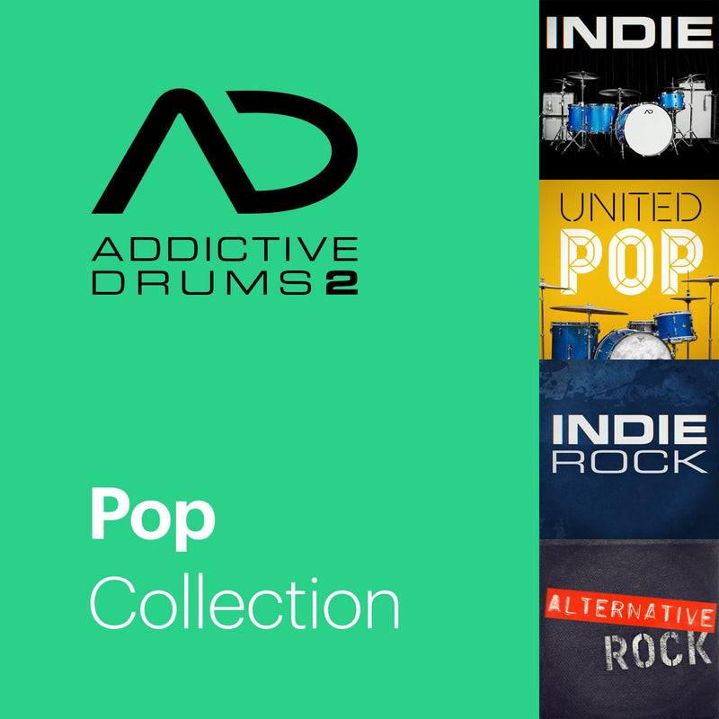 New XLN Audio Addictive Drums 2 Pop Collection MAC/PC VST AU AAX Software - (Download/Activation Card)