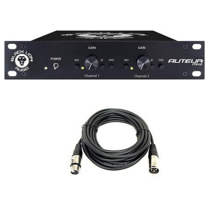 New Black Lion Audio Auteur MkII 2-Channel Microphone Preamp