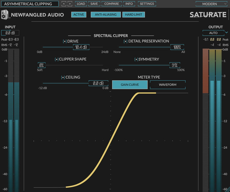 New Newfangled Audio Saturate - Powerful Spectral Clipper Plug-in (Download/Activation Card)