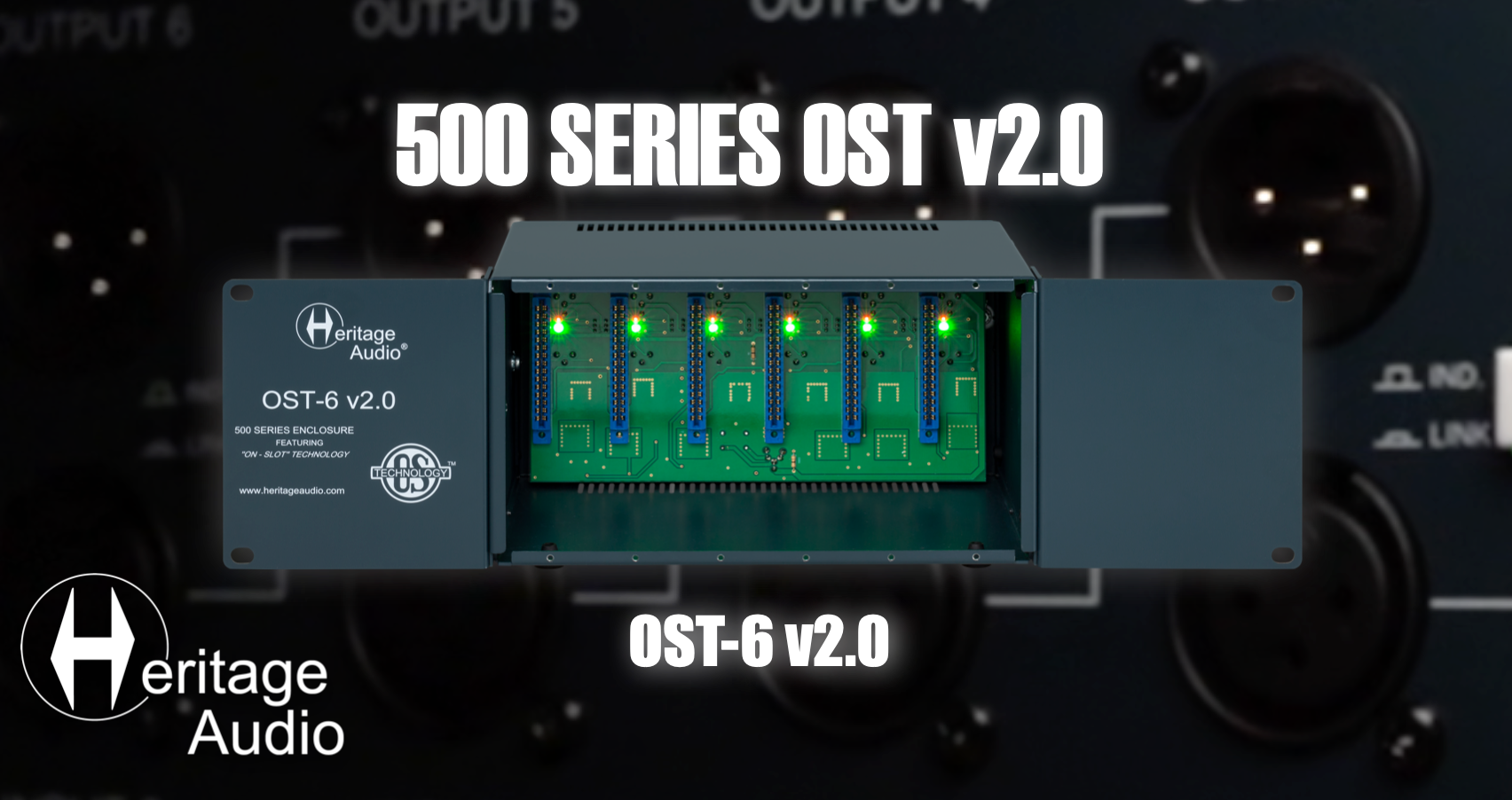 New Heritage Audio OST-6 v2.0 | 6-slot 500-Series Chassis