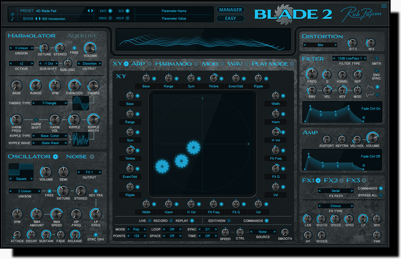 New Rob Papen Blade 2 Virtual Synthesizer Software Mac/PC VST AU AAX - (Download/Activation Card)