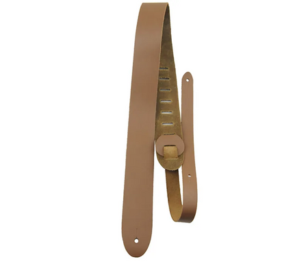 New Perri's Leathers 2″ Basic Leather Adjustable Guitar Strap P20 (Tan)