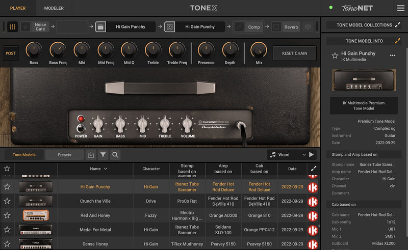 New Ik Multimedia AmpliTube Tone X - 400 Tone Models - Mac/PC (Download/Activation Card)
