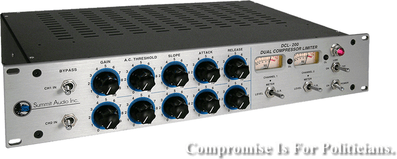 New Summit Audio DCL-200 Dual Channel Compressor/Limiter
