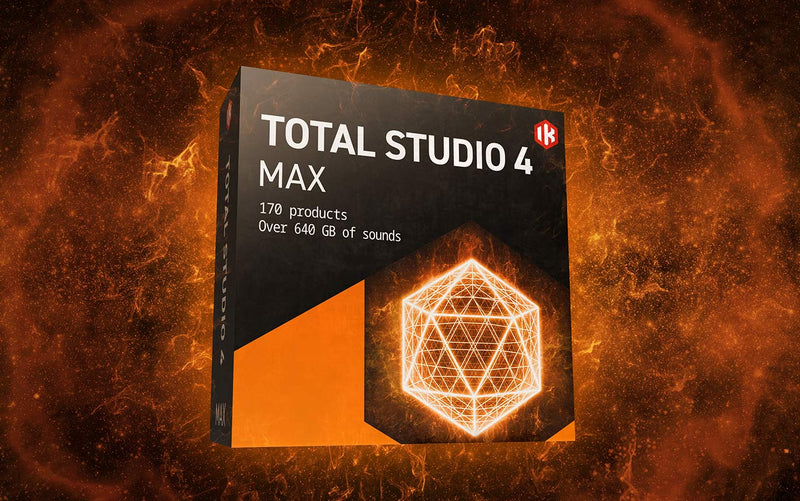New IK Multimedia  Total Studio 4 MAX -MAXgrade- The Ultimate Collection of Authentic Sounds and Gear | AAX/VST/Mac/PC (Download/Activation Card)