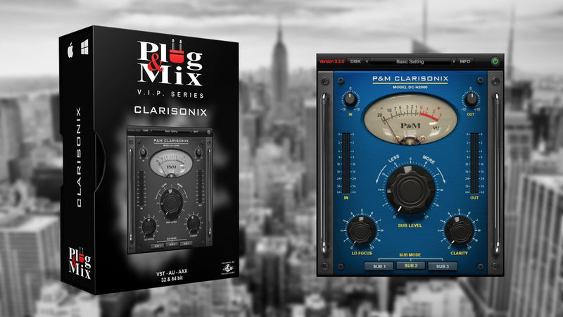 New Plug And Mix Clarisonix Software- AAX/VST/Mac/PC  (Download/Activation Card)