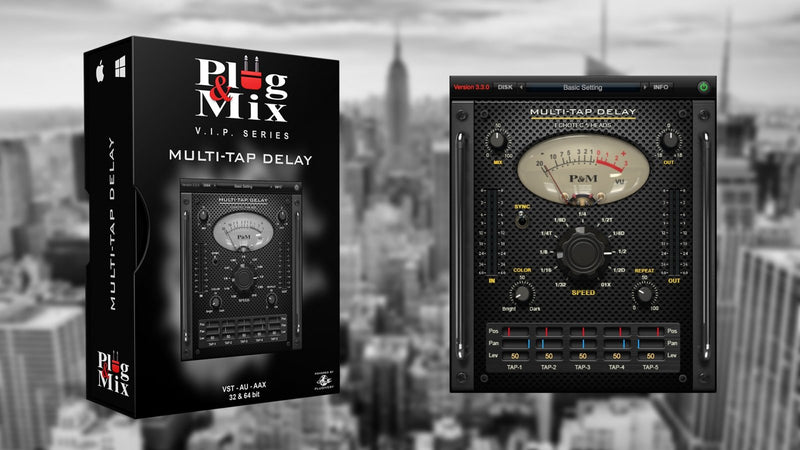 New Plug And Mix Multi-Tap Delay Software - AAX/VST/Mac/PC (Download/Activation Card)