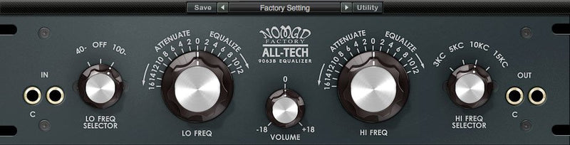 New Nomad Factory ALL-TECH 9063B EQ Plugin Software- AAX/VST/Mac/PC (Download/Activation)