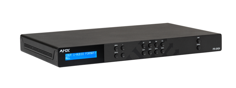 New AMX PR-0404 | Precis 4x4 4K60 HDMI Switcher