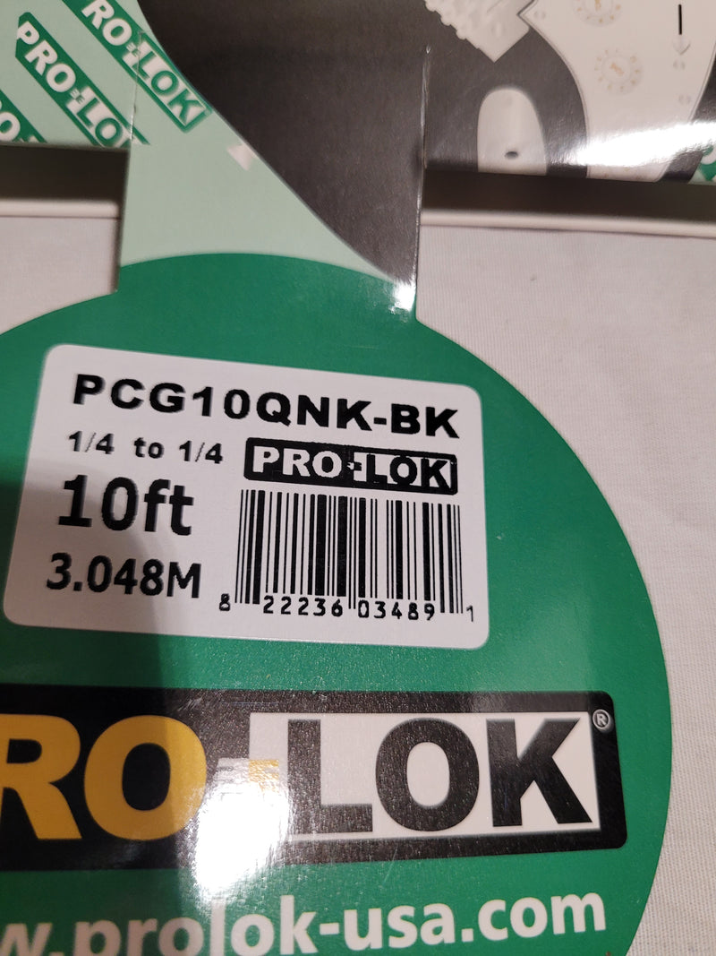 New Pro-Lok PCG10QNK-BK | 10-Foot Instrument Cable | 1/4" to 1/4"