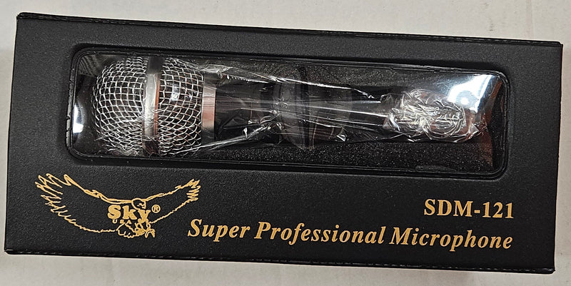 Sky USA SDM121 - Uni-Directional Dynamic Microphone - Silver/Black