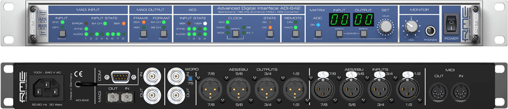 New RME ADI-642 | 8-Channel MADI/AES Format Converter & Matrix Interface