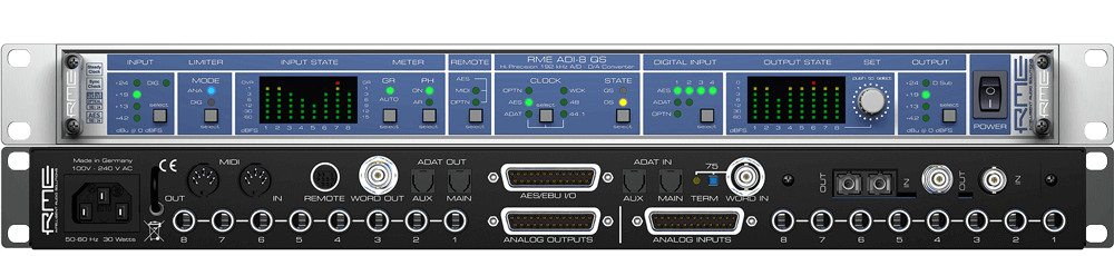 New RME ADI 8 QS | 8-Channel AD/DA Converter with MADI Option