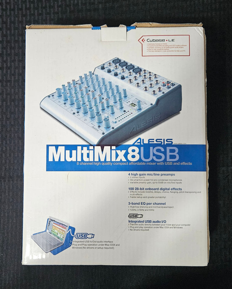 ALESIS MULTIMIX8 USB MIXER - Previously Owned - (AW CONSIGN)