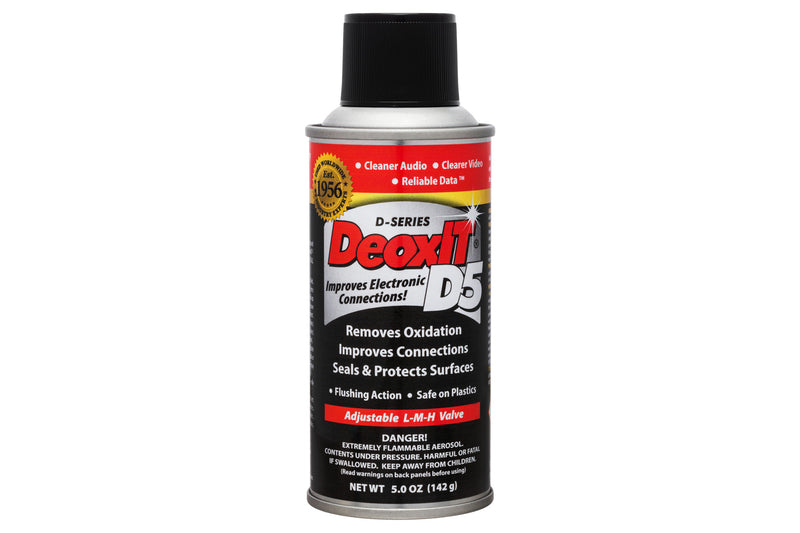 New Hosa DeoxIT D5S-6 Maximum Strength Caig DeoxIT Contact Cleaner Aerosol - 5 oz