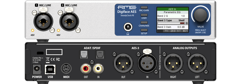 New RME Digiface AES | 192 kHz Digital USB Interface with AES/SPDIF/ADAT/Analog I/O | Free XLR Cable
