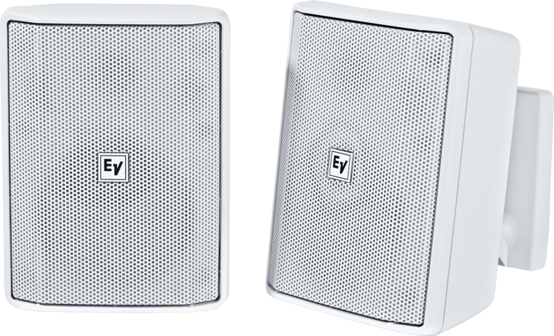 New Electro-Voice EVID-S4.2W Speaker 4" cabinet 8 Ohm  | Two-way 4-inch surface mount loudspeaker with easy wall-mount system, 8 Ohm, weather-resistant IP54 (White)