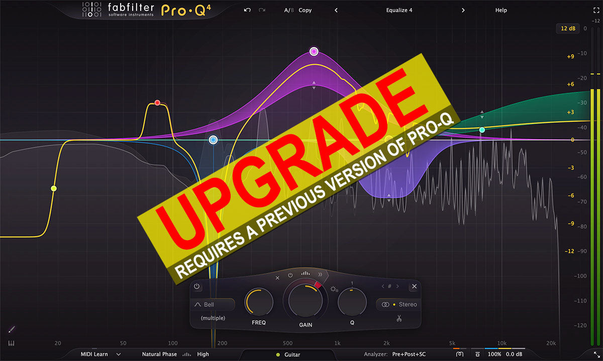 New FabFilter UPGRADE TO  Pro-Q 4 - Virtual Processor Plug-in Mac/PC AU VST