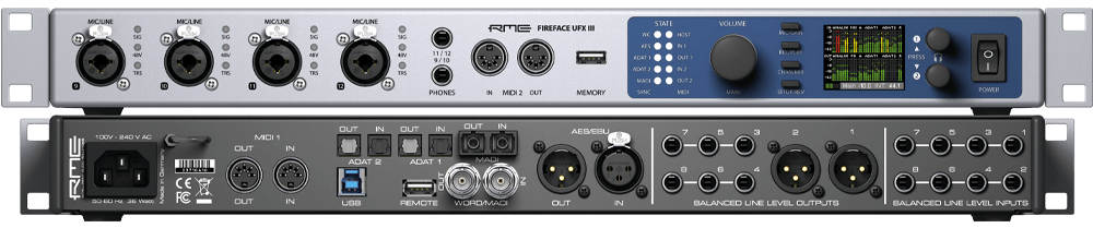 New RME Fireface UFX III - Successor to the Fireface UFX+ | Free XLR Cable