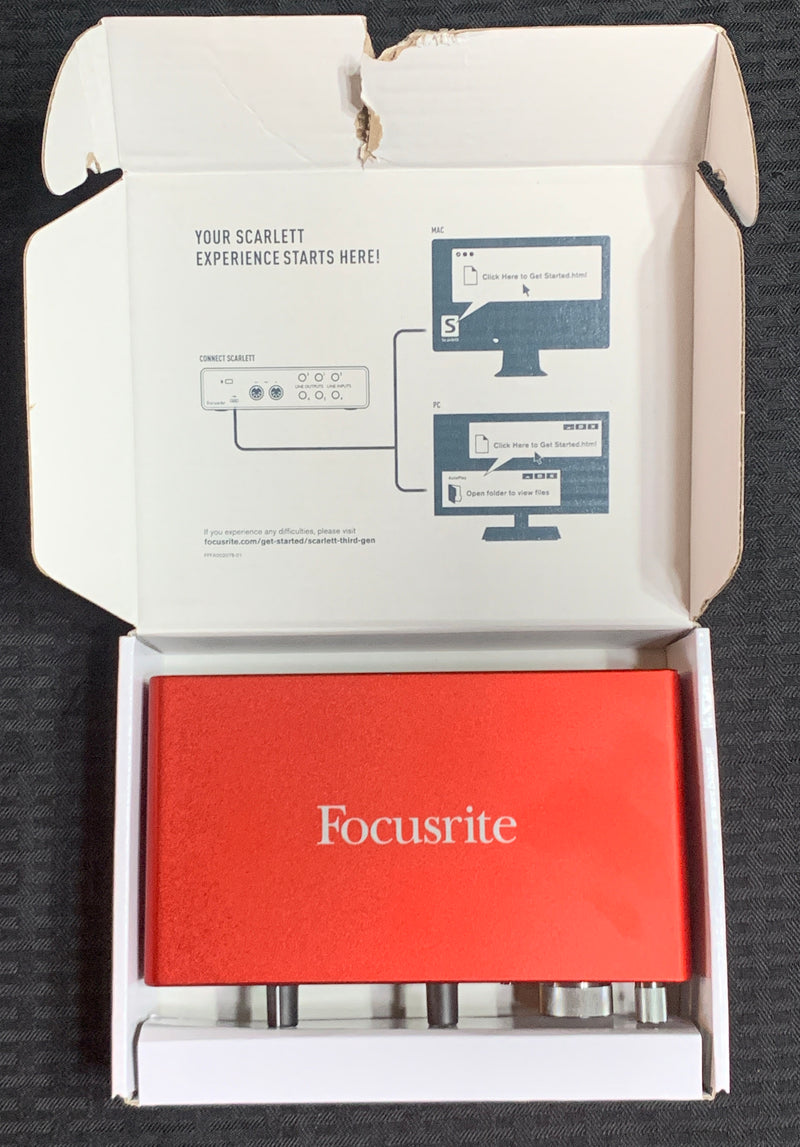 Focusrite Scarlett 4i4 USB Audio Interface (3rd Generation) Previously Owned - (AW CONSIGN)