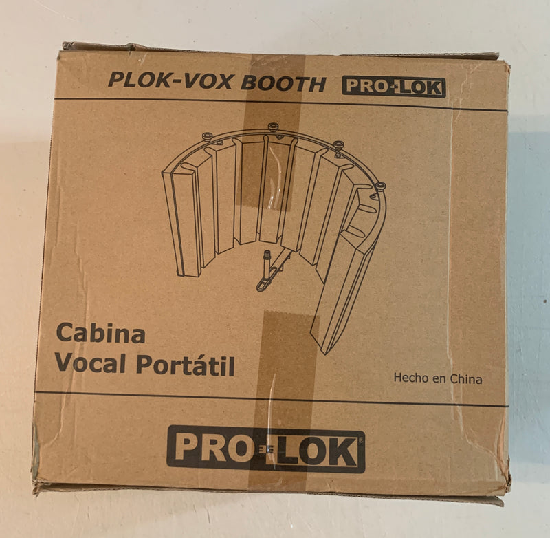 New Pro-Lok Vox Booth - Portable Vocal Booth/Reflection Filter | Black