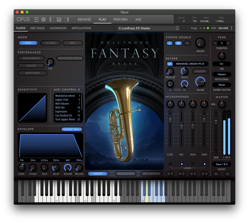New EastWest HOLLYWOOD FANTASY BRASS Software Mac/PC (Download/Activation Card)