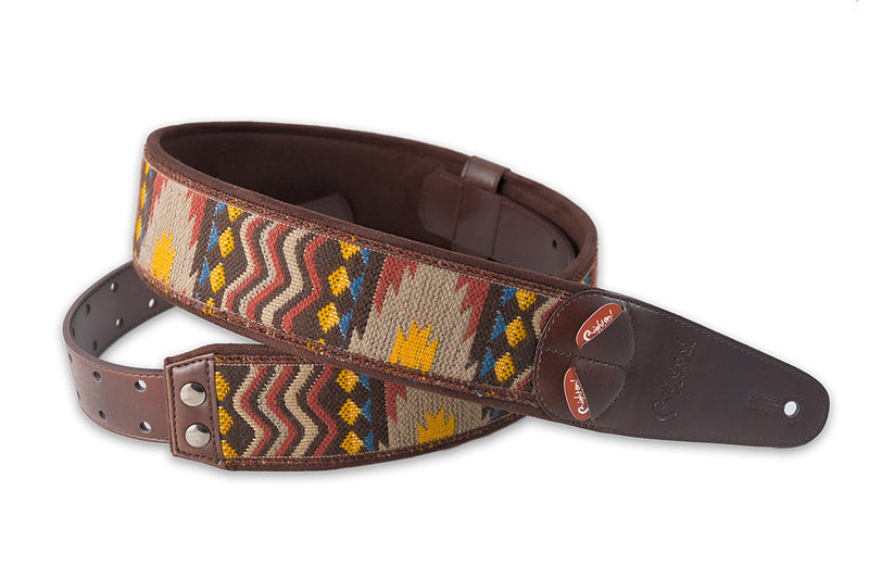 New Right On! Straps - Steady Mojo Azteca Unic | Guitar/Bass Strap | Extends up to 57"