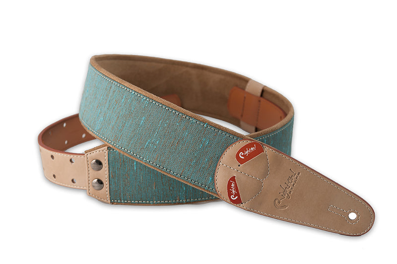 New Right On! Straps - Steady Mojo Boxeo Teal | Guitar/Bass Strap | Extends up to 57"