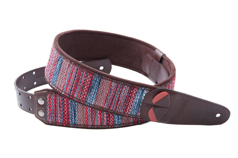New Right On! Straps - Steady Mojo Maracaibo Red | Guitar/Bass Strap | Extends up to 57"