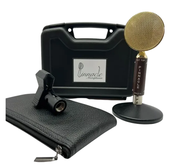 New Pinnacle Microphones Fat Top | Ribbon Microphone | Brown