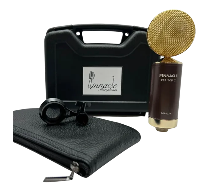 New Pinnacle Microphones Fat Top II w/ Lundahl | Ribbon Microphone | Brown