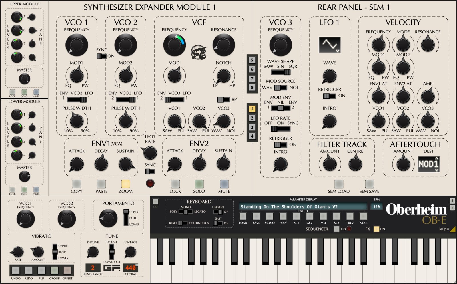 New GForce Obberheim OB-E - Endorsed by Tom Oberheim! | AU/VST | Mac/PC | Download