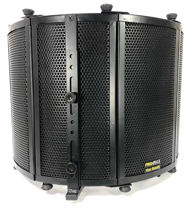 Pro-Lok Vox Booth - Portable Vocal Booth/Reflection Filter | Black - Full Warranty!