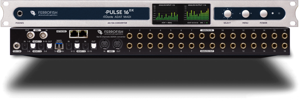 New Ferrofish Pulse 16 DX w/ Analog I/O Modified for +24dBu Level Compatibility | The Swiss-Army Knife of Audio