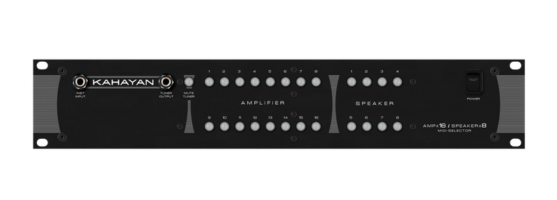 New Kahayan Pro Audio 16x8 MIDI Selector | Rackmount Amp Switcher