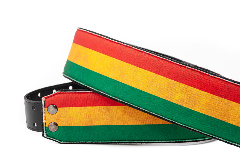 New Right On! Straps - Steady Legend Rasta | Guitar/Bass Strap | Extends up to 59"