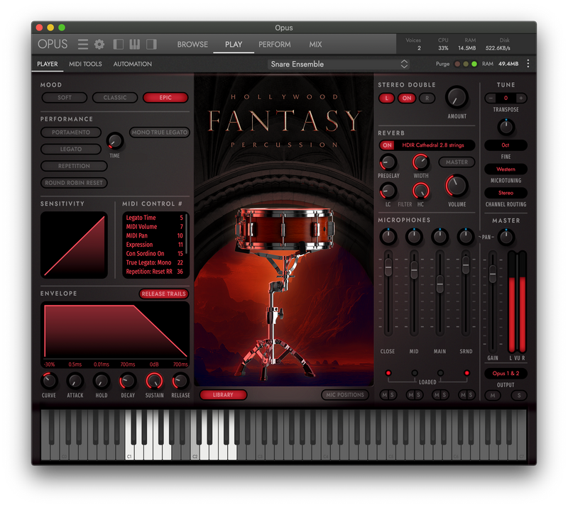New EastWest HOLLYWOOD FANTASY Percussion Software Mac/PC (Download/Activation Card)