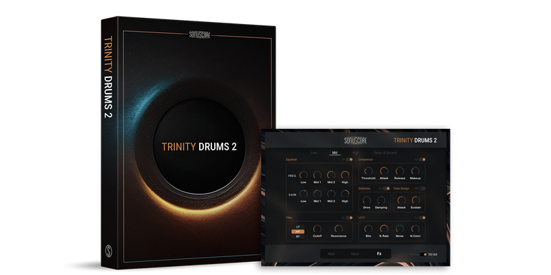 New Sonuscore Trinity Drums 2 (Requires NI Kontakt Full Version) Virtual Instrument - eDelivery