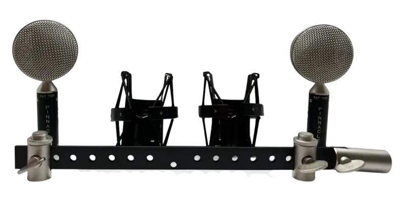 New Pinnacle Microphones Fat Top | Stereo Pair | Ribbon Microphone | Black