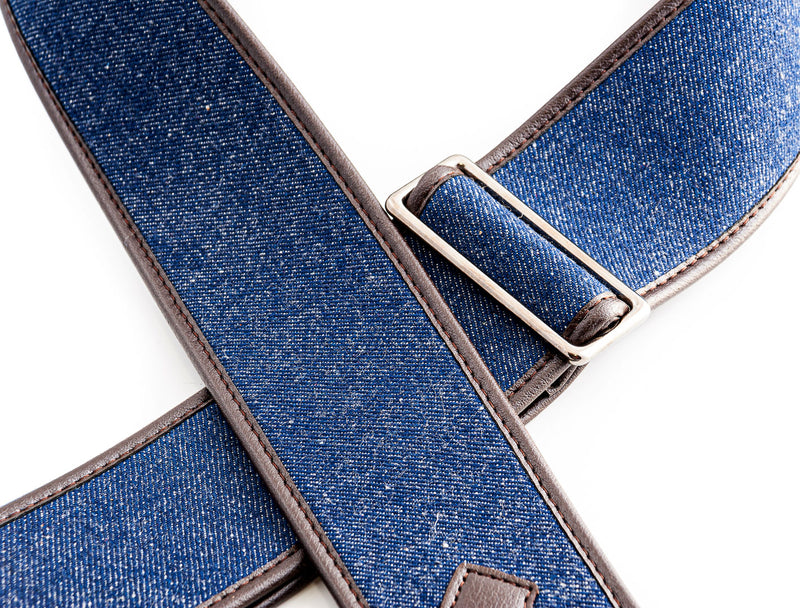 New Right On! Straps - Steady Talisman Denim Blue | Guitar/Bass Strap | Extends up to 59"